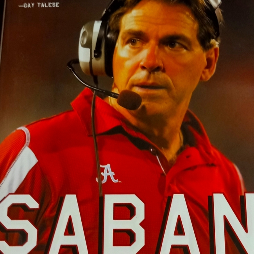 Saban The Making Of A Coach Book, Signed By Monte Burke